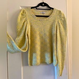Yellow Puff Sleeve Sweater